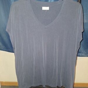 Women's V-Neck Darl Blue Top
